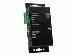 StarTech.com 1 Port Metal Industrial USB to RS422/RS485 Serial Adapter w/ Isolation (ICUSB422IS) - Sériový adaptér - USB - RS-422, RS-485 - cerná