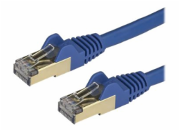 StarTech.com 50cm CAT6A Ethernet Cable, 10 Gigabit Shielded Snagless RJ45 100W PoE Patch Cord, CAT 6A 10GbE STP Network Cable w/Strain Relief, Blue, Fluke Tested/UL Certified Wiring/TIA - Category 6A 