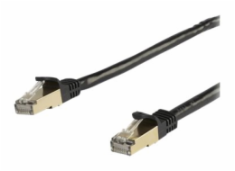 StarTech.com 10m CAT6A Ethernet Cable, 10 Gigabit Shielded Snagless RJ45 100W PoE Patch Cord, CAT 6A 10GbE STP Network Cable w/Strain Relief, Black, Fluke Tested/UL Certified Wiring/TIA - Category 6A 