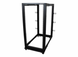 StarTech.com 25U 19" Open Frame Server Rack, 4 Post Adjustable Depth 22-40" Mobile, Free Standing Rolling Network/Computer Equipment Data Rack, Dell PowerEdge, HP ProLiant ThinkServer - Adjustable Ser