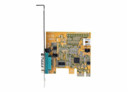 StarTech.com PCI Express Serial Card, PCIe to RS232 (DB9) Serial Interface Card, PC Serial Card with 16C1050 UART, Standard or Low Profile Brackets, COM Retention, For Windows & Linux - PCIe to DB9 Ca