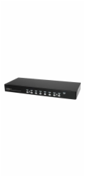 Startech 8 Port 1U Rackmount USB KVM Switch Kit with OSD and Cables - Rack mount KVM - VGA KVM Switch - 8 Port KVM Switch (SV831DUSBUK) - Přepínač KVM - 8 x KVM port(s) - 1 místní uživatel - Lze monto