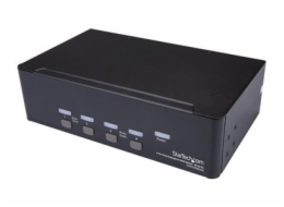 StarTech.com DisplayPort KVM - 4 port - 4K 60Hz - Dual Monitor KVM - DisplayPort Switch - KVM DisplayPort - Desktop KVM Switch (SV431DPDDUA2) - Prepínac KVM / audio / USB - 4 x KVM / zvuk / USB - 1 mí