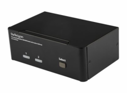 StarTech.com Dual Monitor DisplayPort KVM Switch - 2 Port - USB 2.0 Hub - Audio and Microphone - DP KVM Switch (SV231DPDDUA) - Prepínac KVM / audio - 2 x KVM / zvuk - 1 místní uživatel - desktop - pro