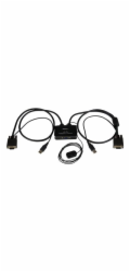 Startech 2 Port USB VGA Cable KVM Switch - USB Powered with Remote Switch - KVM with VGA - Dual Port VGA KVM Switch (SV211USB) - Přepínač KVM - 2 x KVM port(s) - 1 místní uživatel - desktop