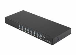 StarTech.com 16 Port Rackmount USB KVM Switch Kit with OSD and Cables - 1U (SV1631DUSBUK) - Prepínac KVM - 16 x KVM port(s) - 1 místní uživatel - desktop - pro P/N: RK2537BKM, RK3236BKF, RK4236BKB, RK