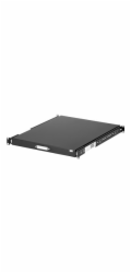 Startech 1U Sliding Server Rack Mount Keyboard Shelf Tray - 55lbs - 22" Deep Steel Pull Out Drawer for 19" AV, Network Equipment Rack (SLIDESHELFD) - Police skříně pro klávesnici - černá - pro P/N: RK