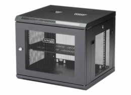 StarTech.com "9U Wall Mount Server Rack Cabinet - 4-Post Adjustable Depth (2"" to 19"") Network Equipment Enclosure with Cable Management (RK920WALM)" - Rozvadecová skrín - montáž na stenu - cerná - 9