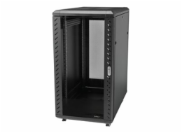 StarTech.com 32U 19" Server Rack Cabinet, Adjustable Depth 6-32 inch, Lockable 4-Post Network/Data/AV Equipment Rack Enclosure w/ Glass Door & Casters, Flat Pack, 1763lb/800kg Capacity - Free Standing