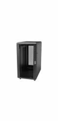 Startech 32U 19" Server Rack Cabinet, Adjustable Depth 6-32 inch, Lockable 4-Post Network/Data/AV Equipment Rack Enclosure w/ Glass Door & Casters, Flat Pack, 1763lb/800kg Capacity - Free Standing Ser