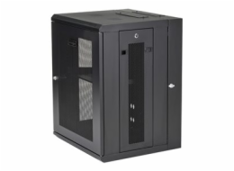 StarTech.com 15U 19" Wall Mount Network Cabinet, 16" Deep Hinged Locking IT Network Switch Depth Enclosure, Assembled Vented Computer Equipment Data Rack with Shelf & Flexible Side Panels - 15U Vented