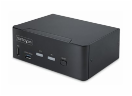 StarTech.com 2-Port Dual-Monitor DisplayPort KVM Switch, 8K 60Hz / 4K 144Hz, DP 1.4, 2x USB 10Gbps Ports, 4x USB HID Ports, Hotkey Switching, TAA Compliant - Prepínac KVM / audio / USB - 2 x KVM / zvu