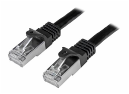 StarTech.com 5m CAT6 Ethernet Cable, 10 Gigabit Shielded Snagless RJ45 100W PoE Patch Cord, CAT 6 10GbE SFTP Network Cable w/Strain Relief, Black, Fluke Tested/Wiring is UL Certified/TIA - Category 6 