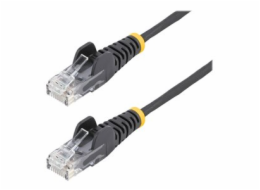 StarTech.com 3m Slim LSZH CAT6 Ethernet Cable, 10 Gigabit Snagless RJ45 100W PoE Patch Cord, CAT 6 10GbE UTP Network Cable w/Strain Relief, Black, Fluke Tested/ETL, Low Smoke Zero Halogen - Category 6