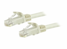 StarTech.com 15m CAT6 Ethernet Cable, 10 Gigabit Snagless RJ45 650MHz 100W PoE Patch Cord, CAT 6 10GbE UTP Network Cable w/Strain Relief, White, Fluke Tested/Wiring is UL Certified/TIA - Category 6 - 