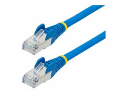 StarTech.com 50cm CAT6a Ethernet Cable - Blue - Low Smoke Zero Halogen (LSZH) - 10GbE 500MHz 100W PoE++ Snagless RJ-45 w/Strain Reliefs S/FTP Network Patch Cord - Patch kabel - RJ-45 (M) do RJ-45 (M) 