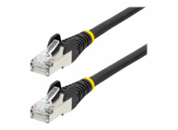 StarTech.com 1m CAT6a Ethernet Cable - Black - Low Smoke Zero Halogen (LSZH) - 10GbE 500MHz 100W PoE++ Snagless RJ-45 w/Strain Reliefs S/FTP Network Patch Cord - Patch kabel - RJ-45 (M) do RJ-45 (M) -