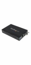 Startech 1000 Mbps Gigabit Single-Mode Copper to Fiber Media Converter - Ethernet (1000Base-T) to LC Fiber Converter (ET1000S40LC2) - Konvertor médií s optickými vlákny - 1GbE - 1000Base-LX, 1000Base-