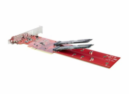 StarTech.com Dual M.2 PCIe SSD Adapter Card, x8 / x16 Dual NVMe or AHCI M.2 SSD to PCI Express 4.0, Up to 7.8GBps/Drive, For 2242/2260/2280/22110mm PCIe M-Key M2 SSDs, Bifurcation Required - PC/Linux 