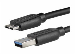 StarTech.com 2m 6ft Slim USB 3.0 A to Micro B Cable M/M - Mobile Charge Sync USB 3.0 Micro B Cable for Smartphones and Tablets (USB3AUB2MS) - Kabel USB - Micro-USB typu B (M) do USB typ A (M) - USB 3.