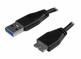 StarTech.com 15cm 6in Short Slim USB 3.0 A to Micro B Cable M/M - Mobile Charge Sync USB 3.0 Micro B Cable for Smartphones and Tablets (USB3AUB15CMS) - Kabel USB - Micro-USB typu B (M) do USB typ A (M
