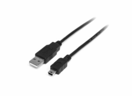 StarTech.com 1m Mini USB 2.0 Cable A to Mini B M/M - Kabel USB - USB (M) do mini-USB typ B (M) - USB 2.0 - 1 m - cerná
