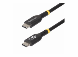 StarTech.com 2m USB C Charging Cable, USB-IF Certified USB-C Cable, 240W - USB kabel - 24 pin USB-C (M) do 24 pin USB-C (M) - USB 2.0 - 48 V - 5 A - 2 m - napájení USB (240 W), technologie Extended Po
