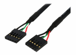 StarTech.com 24in Internal 5 pin USB IDC Motherboard Header Cable F/F - USB cable - 5 pin IDC (F) to 5 pin IDC (F) - USB 2.0 - 2 ft - black - USBINT5PIN24 - Kabel USB - 5 pin IDC (F) do 5 pin IDC (F) 