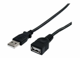 StarTech.com 3 ft Black USB 2.0 Extension Cable A to A - M/F - 3 ft USB A to A Extension Cable - 3ft USB 2.0 Extension cord (USBEXTAA3BK) - Prodlužovací šnura USB - USB (M) do USB (F) - USB 2.0 - 91 c
