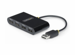 StarTech.com 4-Port USB 2.0 Hub, USB Bus Powered, Small Travel Mini USB Hub, USB 2.0 Splitter, Multi-Port Portable USB Hub, 480Mbps, Overcurrent Protection (OCP) - Rozbocovac - 4 x USB 2.0 - desktop