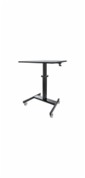 Startech Mobile Standing Desk, Portable Sit Stand Ergonomic Height Adjustable Cart on Wheels, Rolling Computer/Laptop Workstation Table with Locking One-Touch Lift for Teacher/Student - Mobile Sit Sta