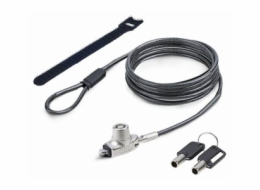 StarTech.com Slim Lock Noble Wedge Slot Compatible, 6.6ft Locking Cable - Bezpecnostní kabelový zámek - anti-theft - 2 m - kompatibilní s TAA