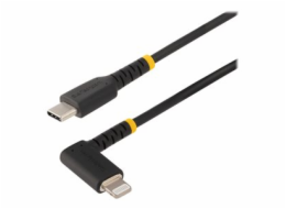StarTech.com 3ft (1m) Durable USB-C to Lightning Cable - Right-Angled Heavy Duty Aramid Fiber USB Type-C to Lightning Charging/Sync Cord - Apple MFi Certified - Rugged iPhone Lightning Cable - Kabel L