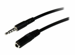 StarTech.com 2m 3.5mm 4 Position TRRS Headset Extension Cable - M/F - audio Extension Cable for iPhone (MUHSMF2M) - Prodlužovací kabel náhlavní soupravy - 4 pólový mini jack s piny (male) do 4 pólový 