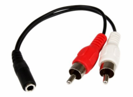 StarTech.com 6in RCA to 3.5mm Female Cable - Audio to RCA Cable - 3.5mm Female to 2x RCA Male - Aux to RCA - Stereo Audio Cable (MUFMRCA) - Audio kabel - RCA x 2 s piny (male) do mini-phone stereo 3.5