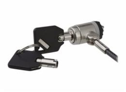StarTech.com 6ft (2m) Laptop Cable Lock with Keys, Keyed Security Cable Lock for Compatible K-Slot Laptops, Desktops, Computers & Other Devices, Anti-Theft Vinyl Coated Steel Cable Lock - 6 ft Keyed C