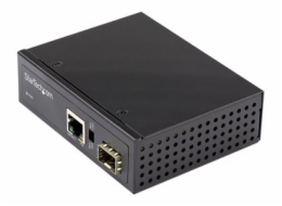StarTech.com PoE+ Industrial Fiber to Ethernet Media Converter 60W, SFP to RJ45, Singlemode/Multimode Fiber to Copper Gigabit Ethernet, Compact, IP-30/ -40 to +75C, PoE+ Media Converter - Fiber Media 