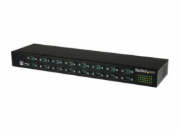 StarTech.com USB to Serial Hub - 16 Port - COM Port Retention - Rack Mount and Daisy Chainable - FTDI USB to RS232 Hub (ICUSB23216FD) - Sériový adaptér - USB 2.0 - RS-232 x 16 - cerná