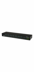 Startech USB to Serial Hub - 16 Port - COM Port Retention - Rack Mount and Daisy Chainable - FTDI USB to RS232 Hub (ICUSB23216FD) - Sériový adaptér - USB 2.0 - RS-232 x 16 - černá