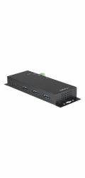 Startech 4 Port USB C Hub 10Gbps - Metal Industrial USB 3.2/3.1 Gen 2 Type-C Hub - 3A/1C - USB-C or USB-A Host - Mountable - ESD/Surge (HB31C3A1CME) - Rozbočovač - 1 x USB-C + 3 x USB 3.1 - desktop - 