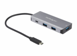 StarTech.com 4 Port USB C Hub w/ 3x USB A & 1x USB C, SuperSpeed 10Gbps USB Type-C, USB 3.1/3.2 Gen 2 Hub, USB Bus Powered, Compact USB-C to USB Adapter Hub, Portable/Laptop Hub, Aluminum - Windows/ma