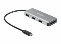 StarTech.com 3 Port 10Gbps USB C Hub with SD Card Reader, 3x USB-A & 1x SD Slot, Portable USB 3.1/3.2 Gen 2 Type C Adapter Hub, Laptop Hub, USB Bus Powered, Thunderbolt 3 Compatible - Windows/macOS/Li