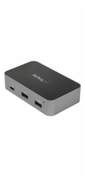 Startech 3 Port USB C 3.1 Gen 2 Hub with Ethernet Adapter, 10Gbps USB Type C to 2x USB-A & 1x USB-C Ports, USB Hub w/ BC 1.2 Phone Fast Charging, Superspeed 10Gbps USB C Hub with GbE - Windows/macOS/L