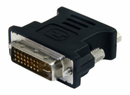 StarTech.com DVI to VGA Cable Adapter - Black - M/F - DVI-I to VGA Converter Adapter (DVIVGAMFBK) - Adaptér VGA) - DVI-I (M) do HD-15 (VGA) (F) - lisovaný, krídlové šrouby - cerná