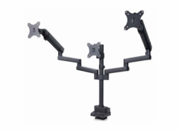 StarTech.com Triple Monitor Desk Mount For Up To Three 27in Screens, VESA 75x75/100x100, Tool-Less Arm Adjustments, C-Clamp/Grommet Mount, Spring-Assisted Arms - Montážní sada - nastavitelné rameno - 