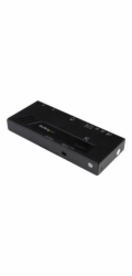 Startech 2-Port HDMI Automatic Video Switch - 4K 2x1 HDMI Switch with Fast Switching, Auto-Sensing and Serial Control (VS221HD4KA) - Spínač video/audio - 2 x HDMI - desktop
