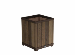Květináč Keter Deco Square Tall walnut