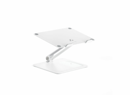 Alogic Elite Aluminum Laptop Stand Wireless Charger White
