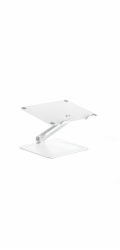 Alogic Elite Aluminum Laptop Stand Wireless Charger White
