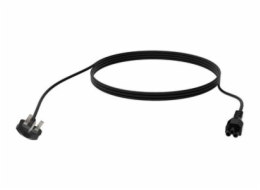 Vision - Elektrický kabel - BS 1363 do IEC 60320 C5 clover - 250 V - 13 A - 3 m - licna - černá - Velká Británie